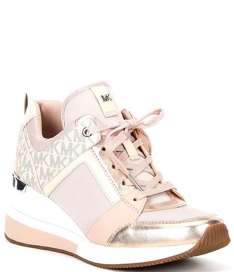 michael kors sneakers tan and sparkly|michael kors pink trainers women.